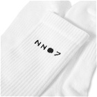 NN07 Men's Logo Socks in Off White