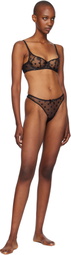 Agent Provocateur Black Camsen Balconette Underwired Bra