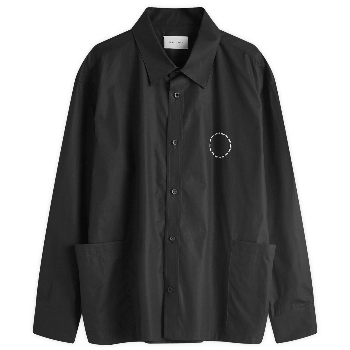 Craig Green Men's Circle Shirt in Black Craig Green