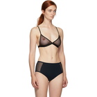 Skin Black Mesh Odelyn Triangle Bra