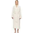 Tekla Off-White & Beige Terry Classic Bathrobe