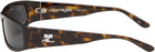Courrèges Brown Tech Sunglasses