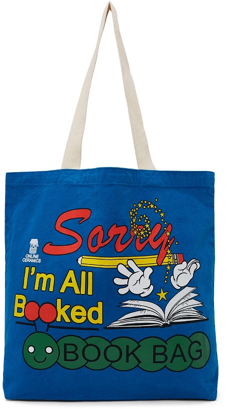 Photo: Online Ceramics Blue 'All Booked' Tote