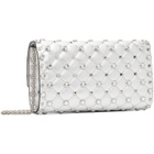 Valentino Garavani Silver Rockstud Spike Shoulder Bag