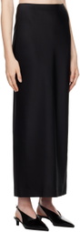 Carven Black Long Maxi Skirt