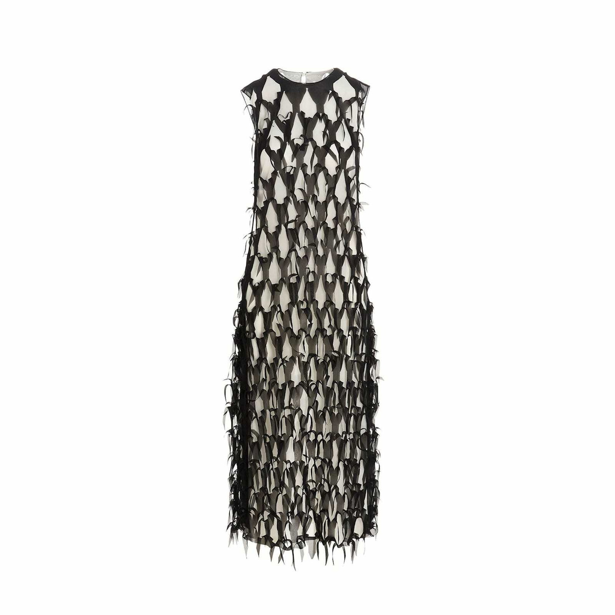 【関税＆送料込み】Maison Margiela Decortique Dress With Fl Maison Margiela Décortiqué Midi Dress | Black | FARFETCH