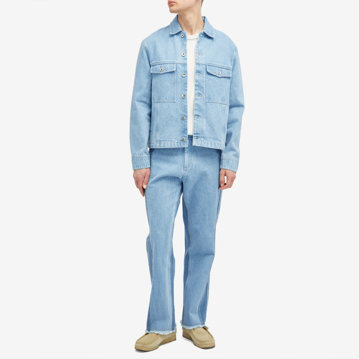 Magic Castles Men's Trip Jacket in Indigo Denim Mix