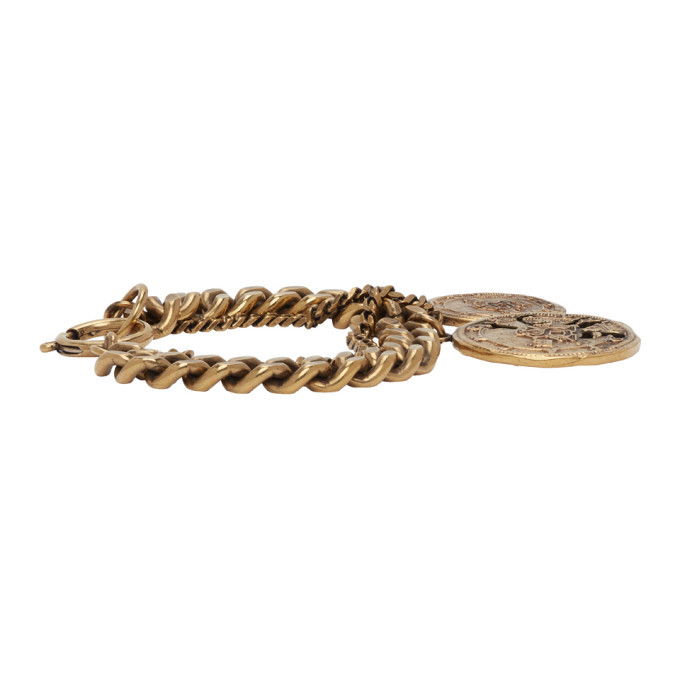 【大特価】Acne Studios COIN BRACELET CHARM Acne Studios Gold Coin Charm Bracelet Acne Studios