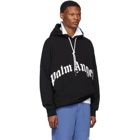 Palm Angels Black Thinking Skull Hoodie