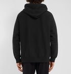 Wacko Maria - Fragment Slim-Fit Printed Loopback Cotton-Jersey Hoodie - Black