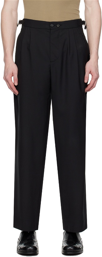 Photo: Bode Black Side Tie Trousers