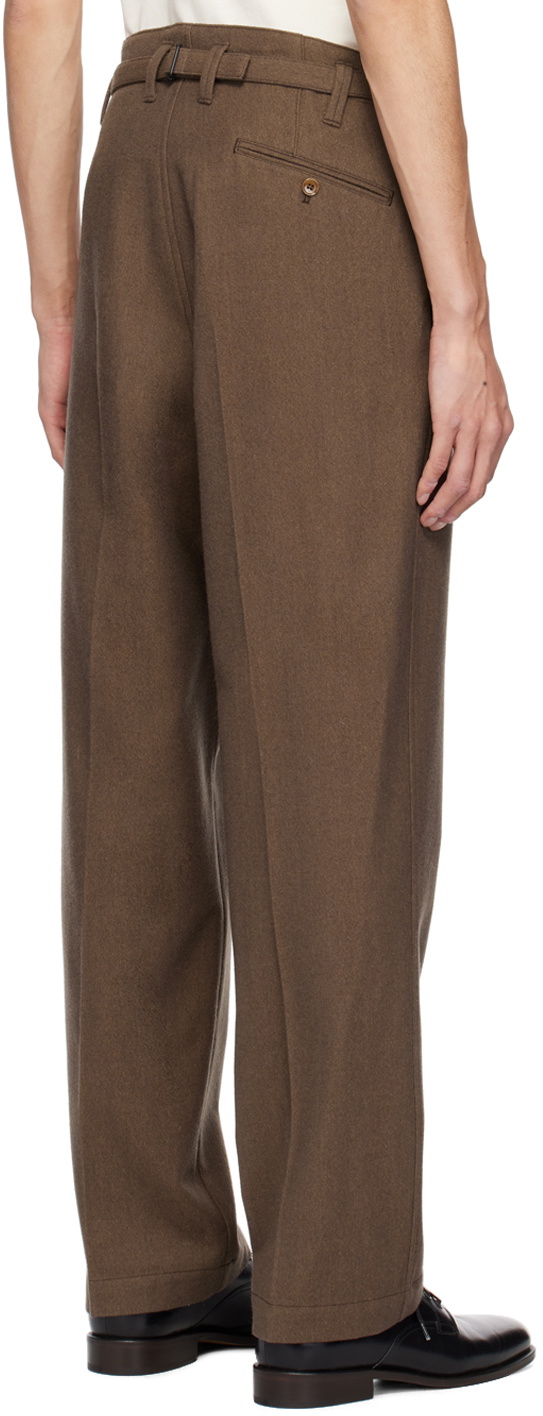 LEMAIRE Brown Maxi Trousers Lemaire