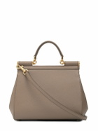 DOLCE & GABBANA Medium Sicily Dauphine Leather Bag
