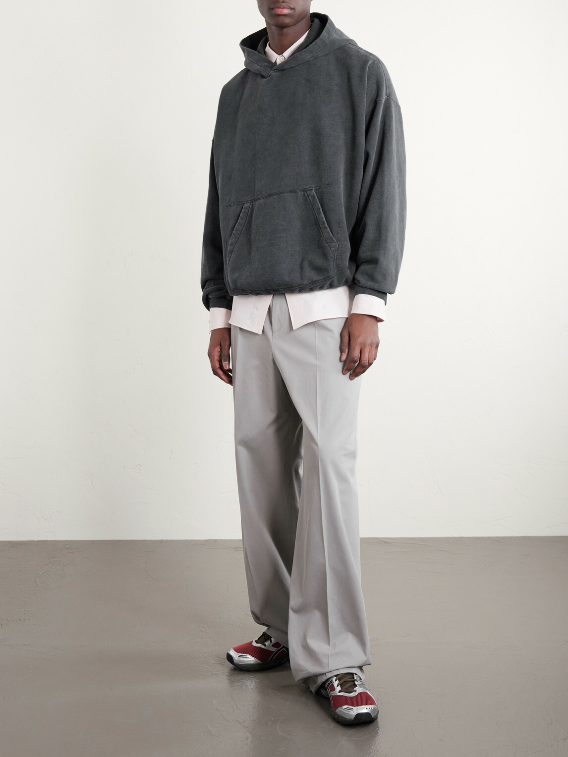 Remi Relief - Cotton-Jersey Hoodie - Gray