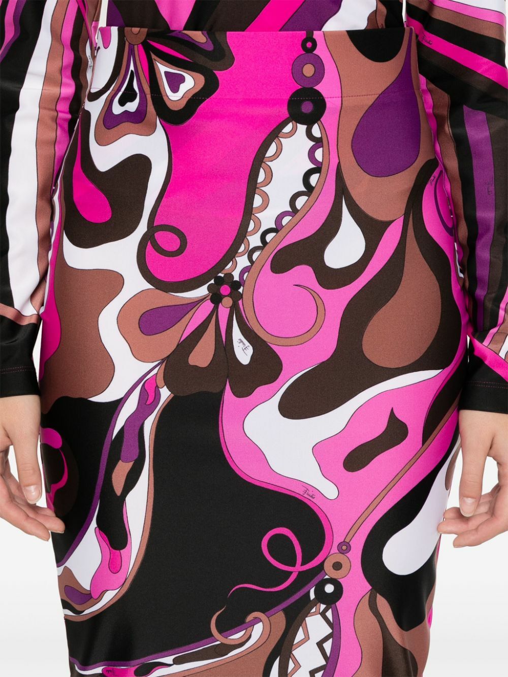 PUCCI Orchidee Pencil Skirt Emilio Pucci