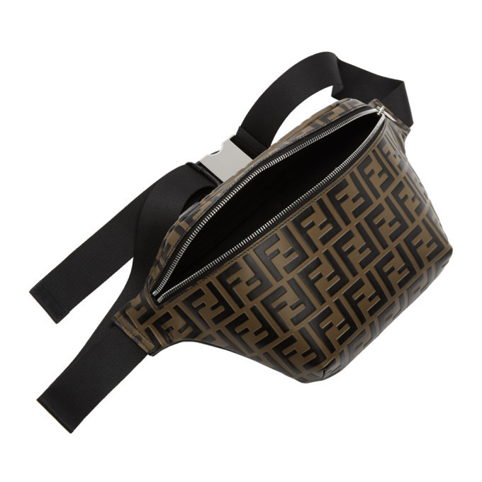 Fendi Black and Brown Belt Bag s-l400.jpg main image 3