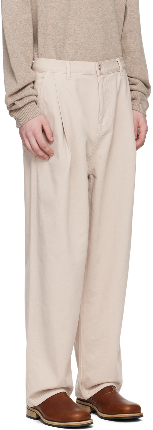 The Frankie Shop Beige Drew Jeans