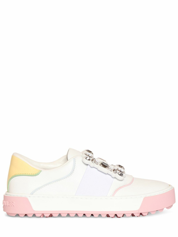 Photo: ROGER VIVIER - Very Vivier Leather Low Top Sneakers