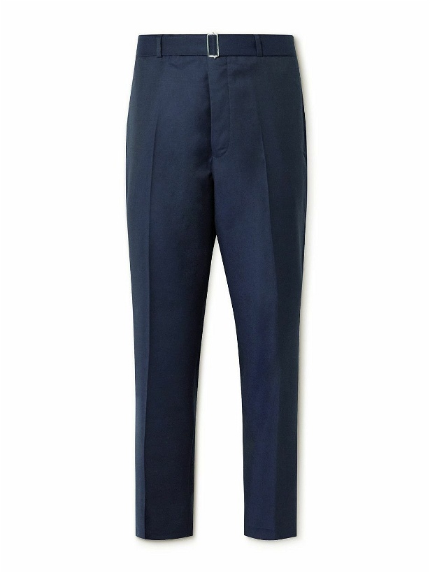 Photo: Officine Générale - Hoche Tapered Wool Suit Trousers - Blue