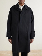 De Petrillo - Structured Cotton-Blend Coat - Black