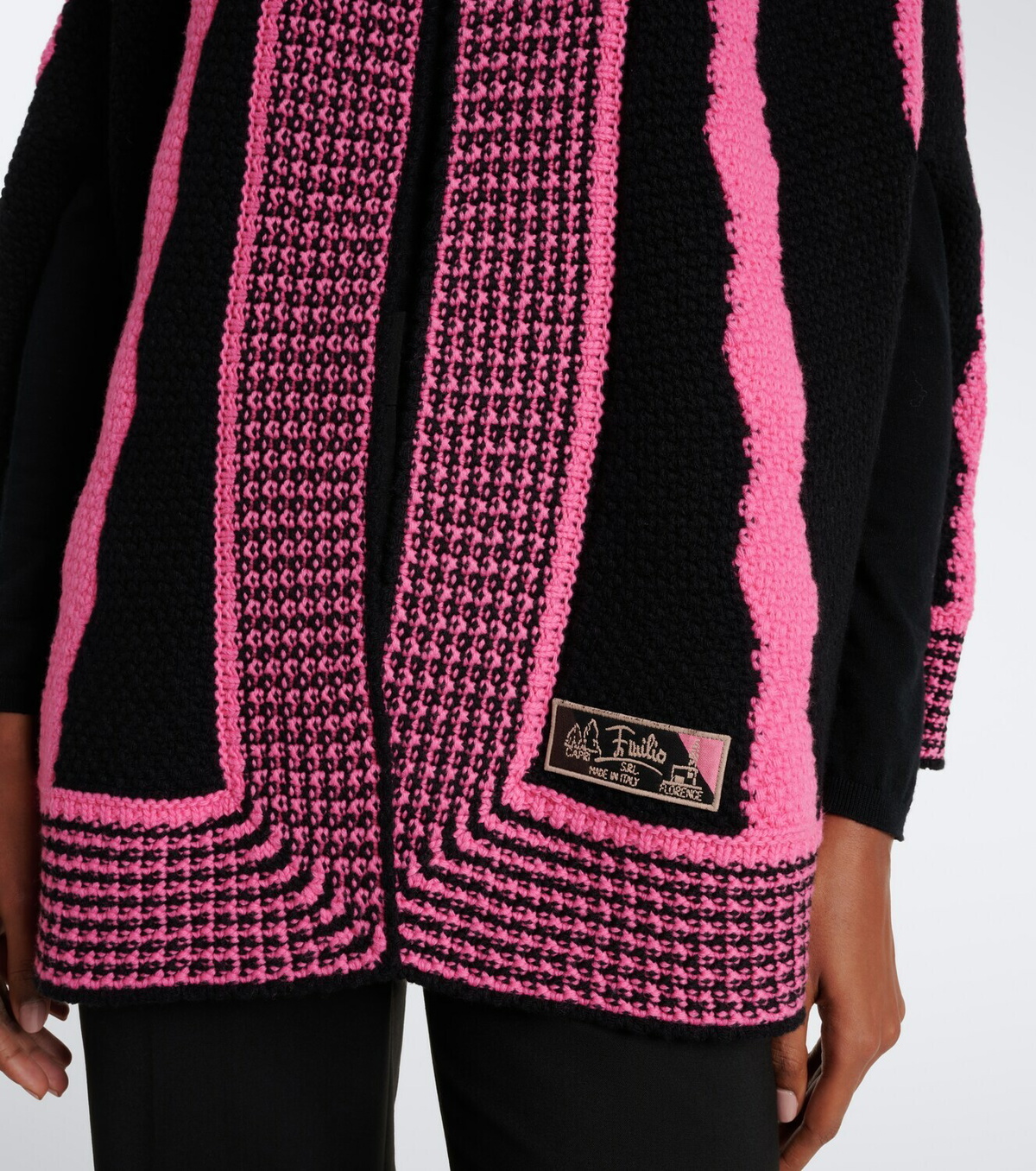Pucci Fiamme wool cape