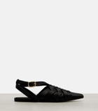 Loro Piana Silene satin sandals