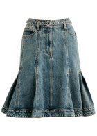 3.1 Phillip Lim Belted Denim Skirt