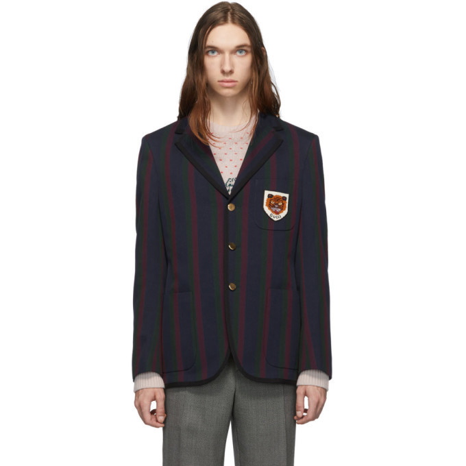 Photo: Gucci Blue Striped Blazer