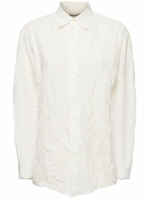 Photo: AURALEE Wrinkled Cotton Twill Shirt