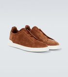 Zegna - Triple Stitch suede sneakers