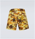 Moncler Printed technical shorts