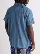 YMC - Malick Camp-Collar Organic Denim Shirt - Blue