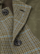 Purdey - Faux Suede-Trimmed Wool-Tweed Gilet - Brown