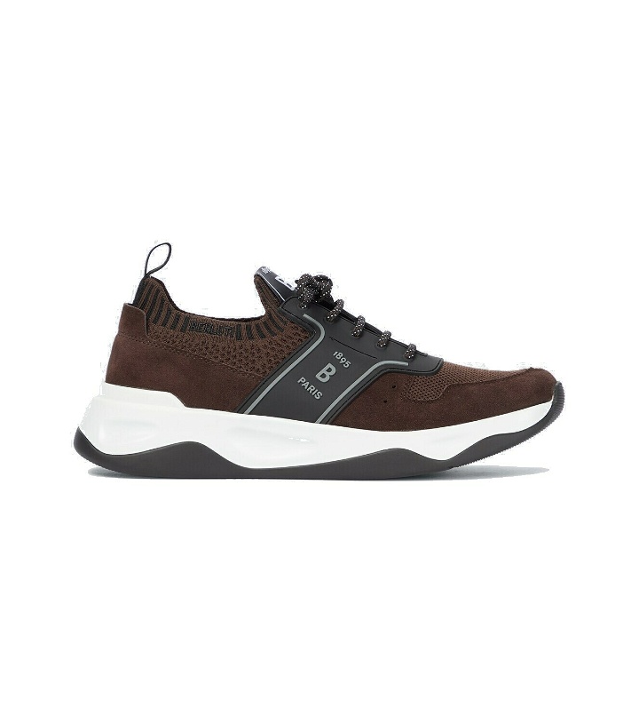 Photo: Berluti Shadow knitted and leather sneakers