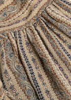 Paige Nantes Patterned Silk-chiffon Mini Dress Brown