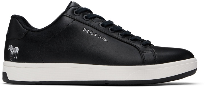 Photo: PS by Paul Smith Black Leather Albany Sneakers