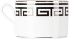Ginori 1735 White & Black Labirinto Tea Cup