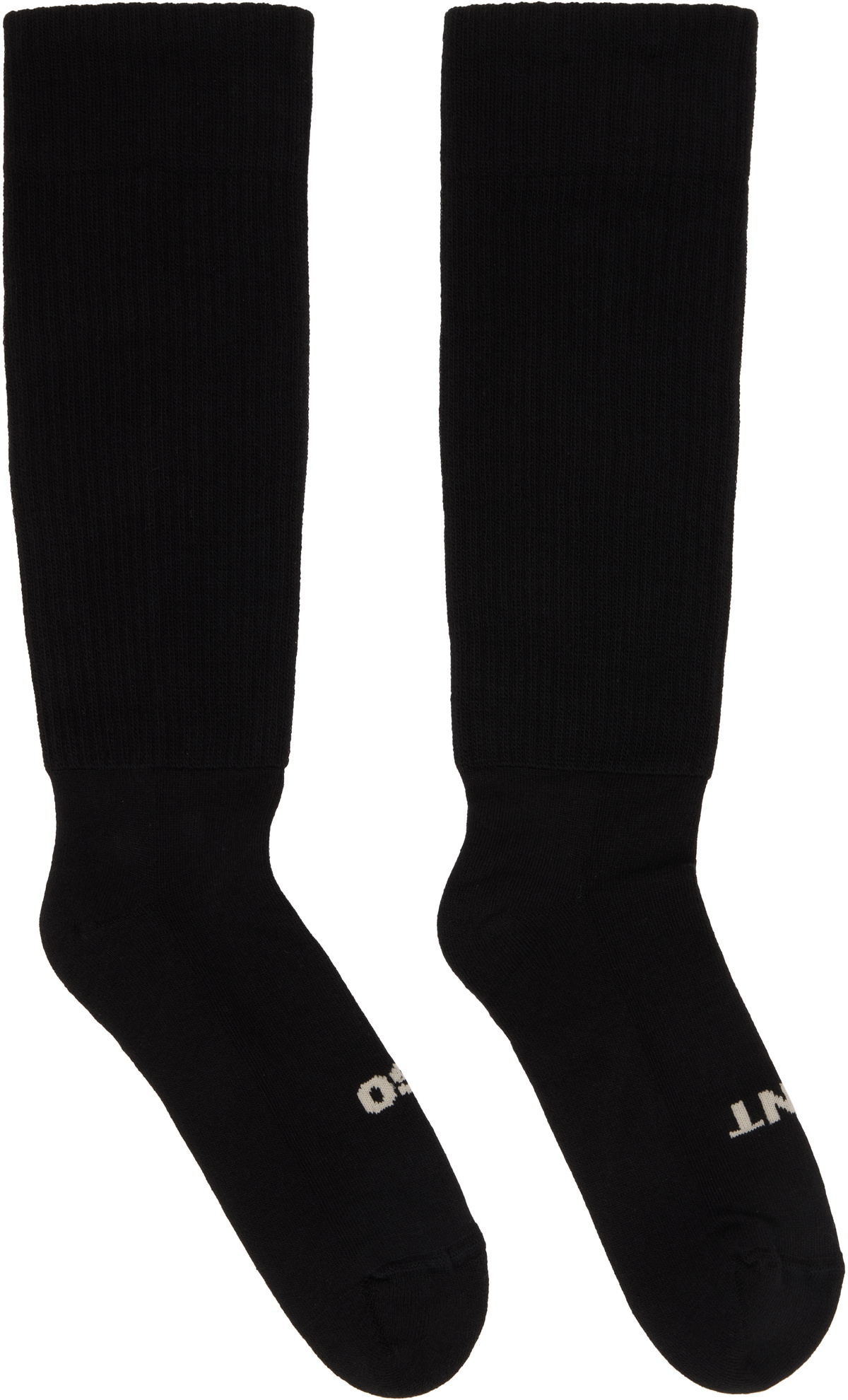 Rick Owens DRKSHDW Black 'Urinal' Socks Rick Owens Drkshdw