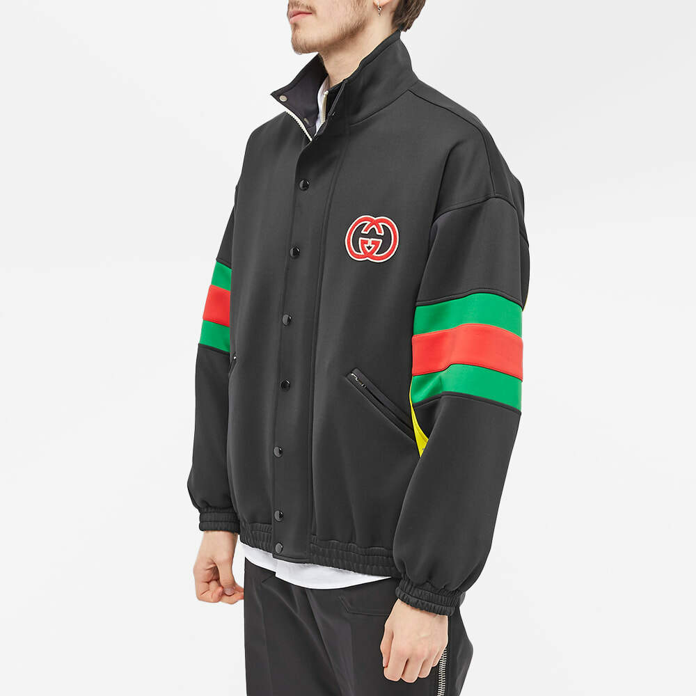 Gucci Men's Logo GRG Track Jacket in Black Gucci