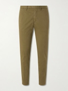 Boglioli - Straight-Leg Cotton-Blend Trousers - Green