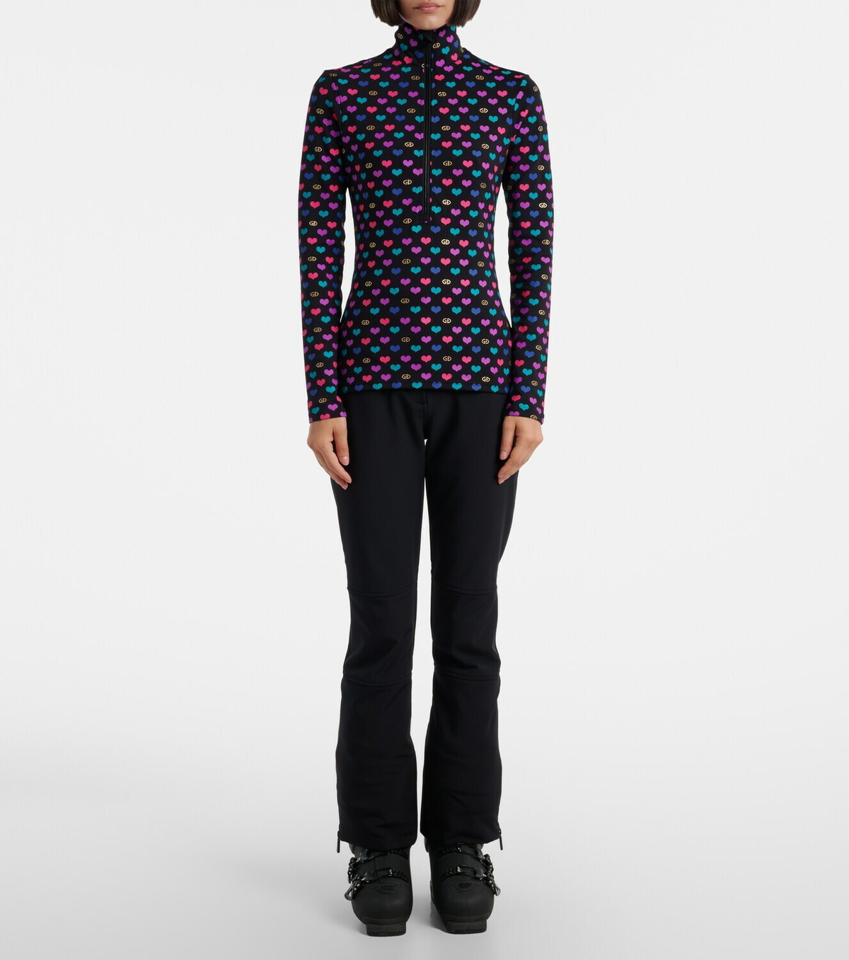 Goldbergh Cuori printed ski top