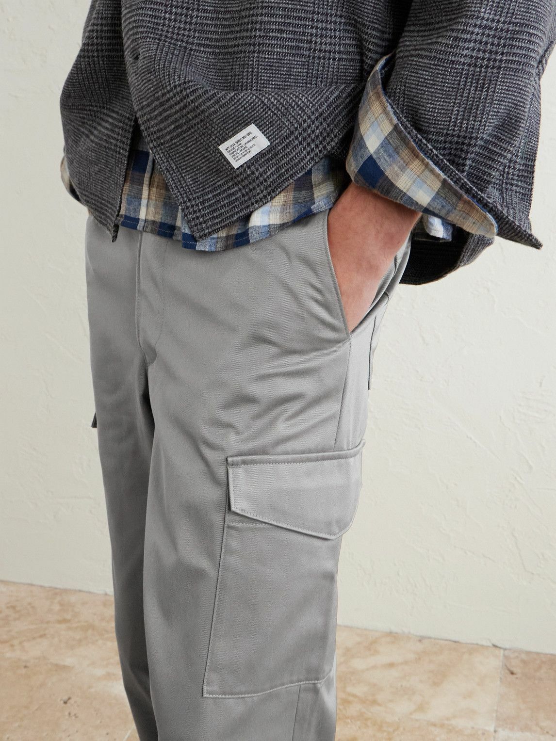 WTAPS - Straight-Leg Cotton-Blend Twill Trousers - Gray