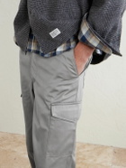 WTAPS - Straight-Leg Cotton-Blend Twill Trousers - Gray