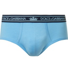 Dolce & Gabbana - Stretch-Cotton Briefs - Blue