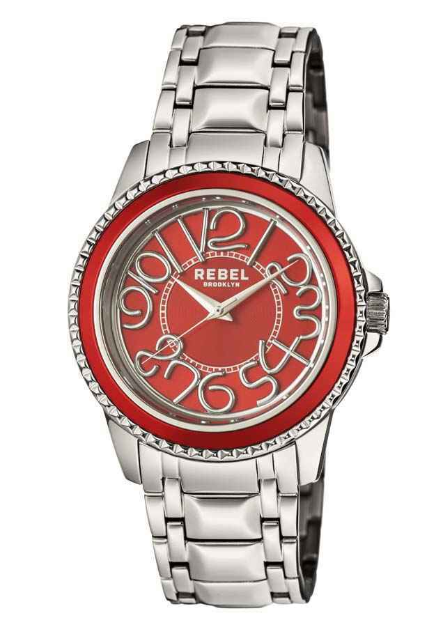 Rebel Williamsburg Red Dial Mens Watch RB107-4054