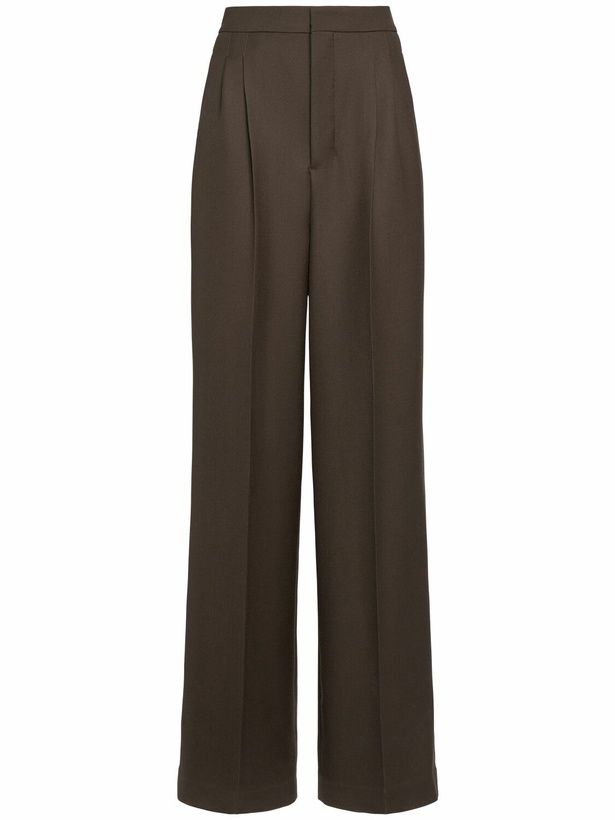 Photo: AMI PARIS High Waist Wool Wide Pants