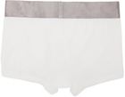 Calvin Klein Underwear Three-Pack White Steel Microfiber Boxers