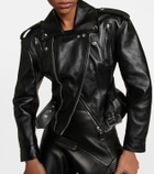 Alexander McQueen - Belted leather biker jacket