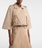 Dorothee Schumacher Luxury Layer cropped cotton-blend jacket