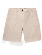 MASSIMO ALBA - Wally Linen Shorts - Neutrals